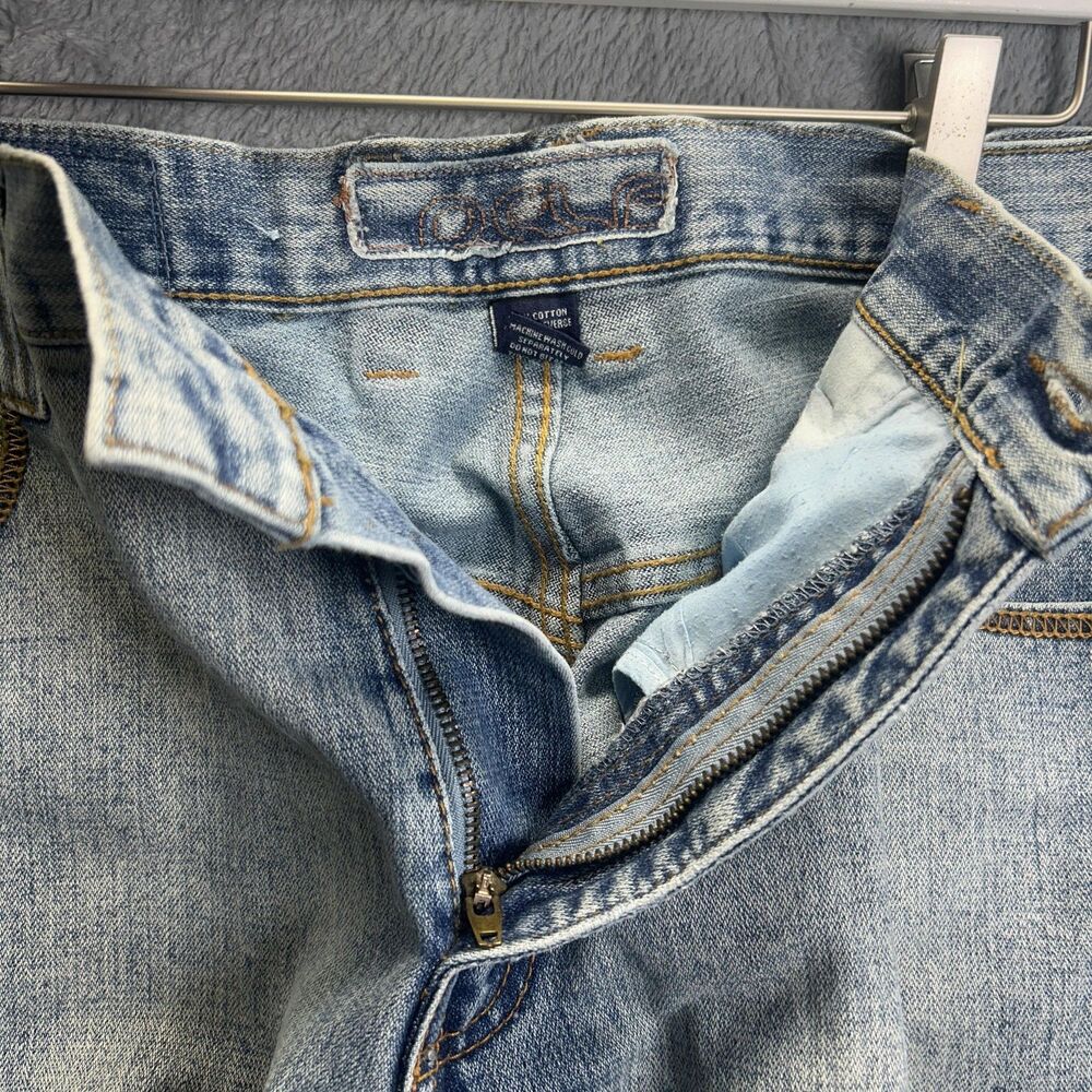 Vintage Y2K Cargo Baggy Shorts Mens 36x22 Denim Wide Leg Loose Fit Rare 90s - Picture 12 of 15